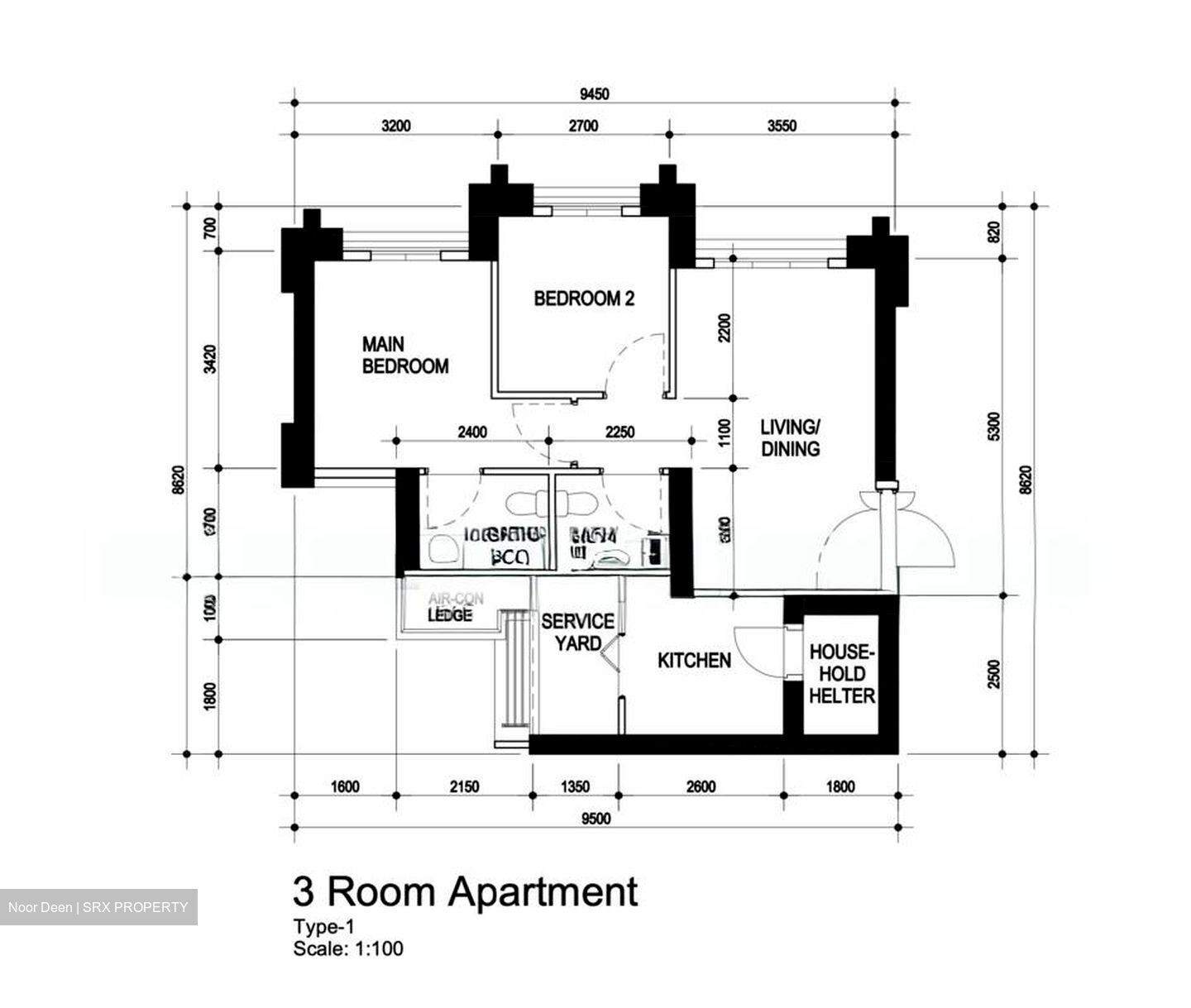 Blk 30 Skyresidence @ Dawson (Queenstown), HDB 3 Rooms #556054781